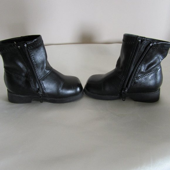 Baby Black Boots size 4 US Teeny Toes - Picture 3 of 6